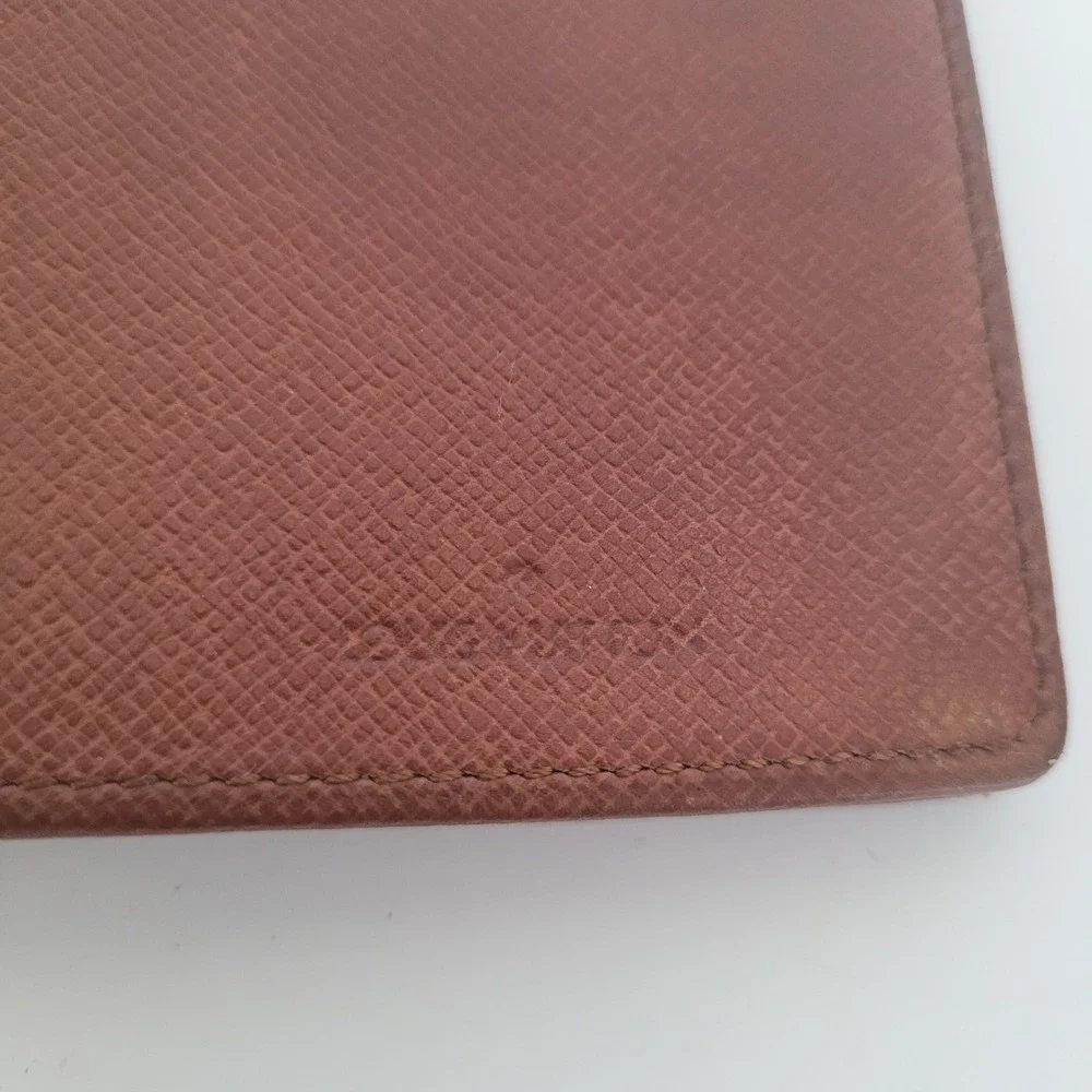 Louis Vuitton Monogram Canvas Long Bifold Wallet Brown Mens Womens Vintage